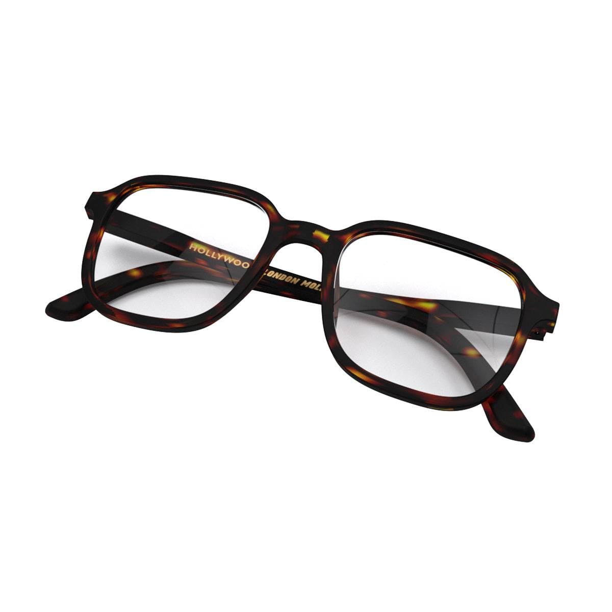 London Mole Hollywood Blue Light Blocking Glasses | Cool Square Shaped Blue Blockers | Anti Eyestrain For Screens | Mens Womens