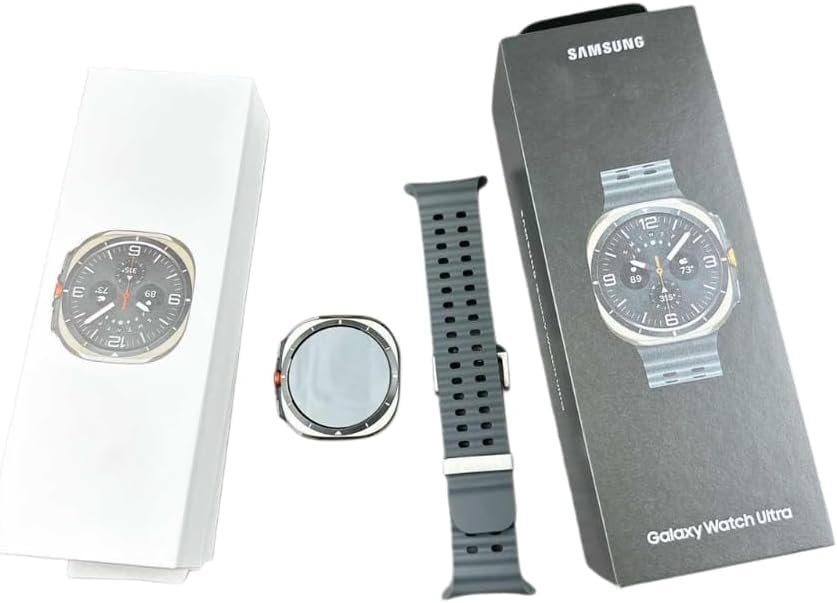 Samsung Galaxy Watch Ultra (2025) 47 mm Titanium Casing – Gray – Rugged & Reliable, Dual‑Band GPS, 100‑Hour Battery, Runni...