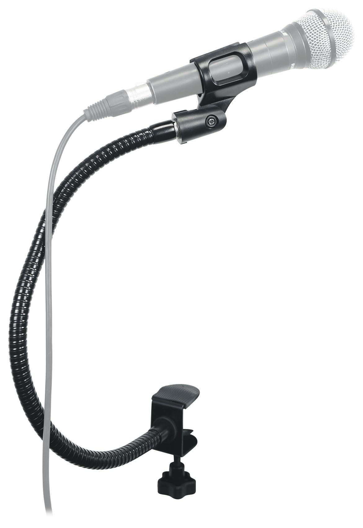 Rockville Istand G20 20 Gooseneck Stand, Clamp Base, Adjustable Mic Clip, Phone/Tablet Holder, Perfect For Djs, Streaming, Po