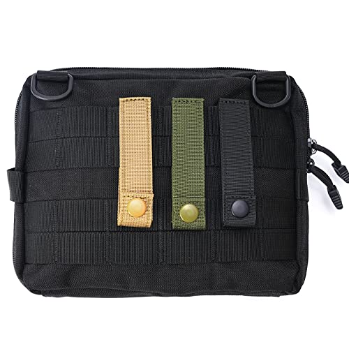 VEPKOIT Molle Straps with Snaps 4 inch 6 inch, Tactical Molle Strap with Button Molle Panel Straps, Military Backpack Moll...