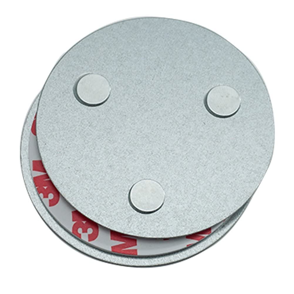 meioro Magnetic Smoke Detector Installation Tool,Quick and Easy Fastening Ceiling Mounted Kit for Smoke Alarm Ø 70mm,No Need Drill 10 Seconds Install Smoke Sensors(2 pcs)