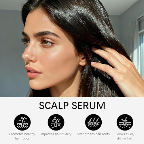 Hair Serum Bundle – Thinning Hair Treatment with Plant-Based Actives, Prevention & Treatment Scalp Serum Bundle for Men & ...