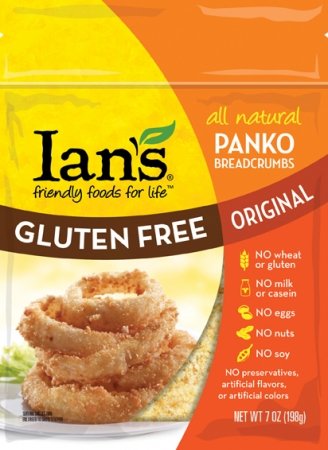 Ians Natural Foods Panko Breadcrumbs Gluten Free Original - 7 oz Each/Pack of 2