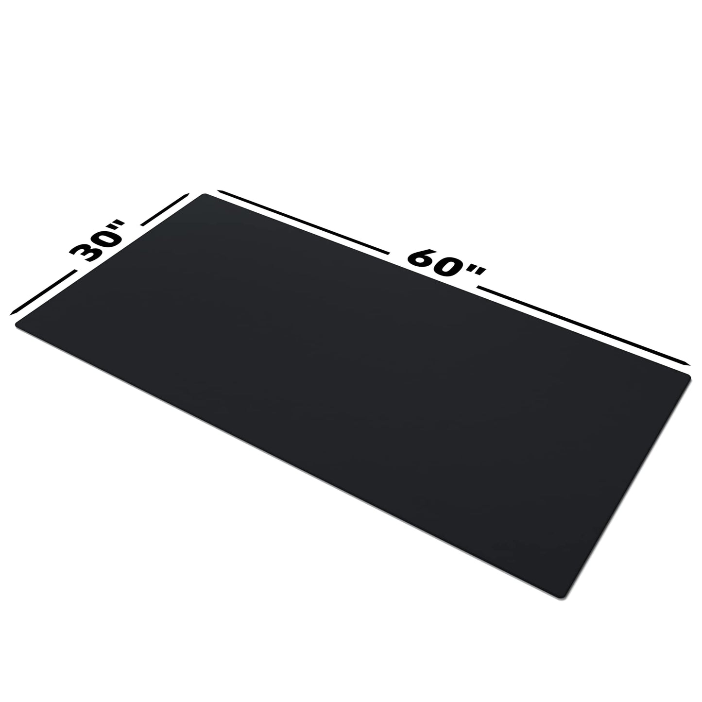 Gamer Boss - Gaming Mouse Pad - 60 x 30 Inches - 4mm Thick with Stitched Edges, Non-Slip Rubber Base, Premium Cloth Mousepad, Desk Mat for Laptop, Keyboard, Computer & PC (Giga, Black)