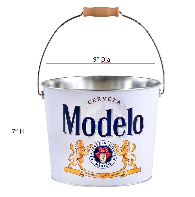 Modelo Beverage Bucket with Wire Handle Modelo (433317-12), White