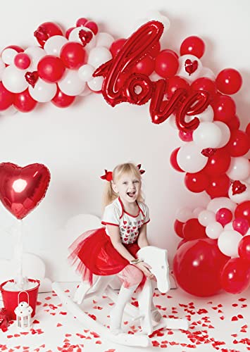 FOTIOMRG Red Balloons, 50 Pack - 12 inch Latex Party Balloons for Birthday, Graduation, Baby Shower, Valentines, Christma...