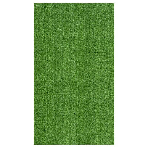 Ottomanson Front Door Mat for Indoors & Outdoors, Artificial Grass Mat with Drainage Holes, Faux Turf for RV Patio Entry &...