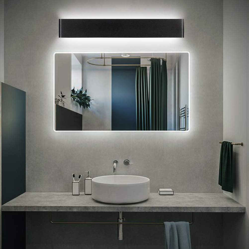 Ralbay LED Bathroom Vanity Light 35W Up and Down 43.3in Matte Black Fixture