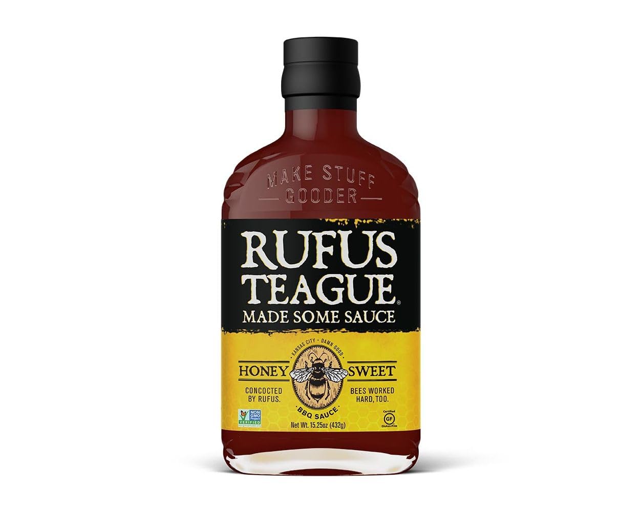 Rufus Teague Honey Sweet BBQ Sauce, 16 oz(454g)