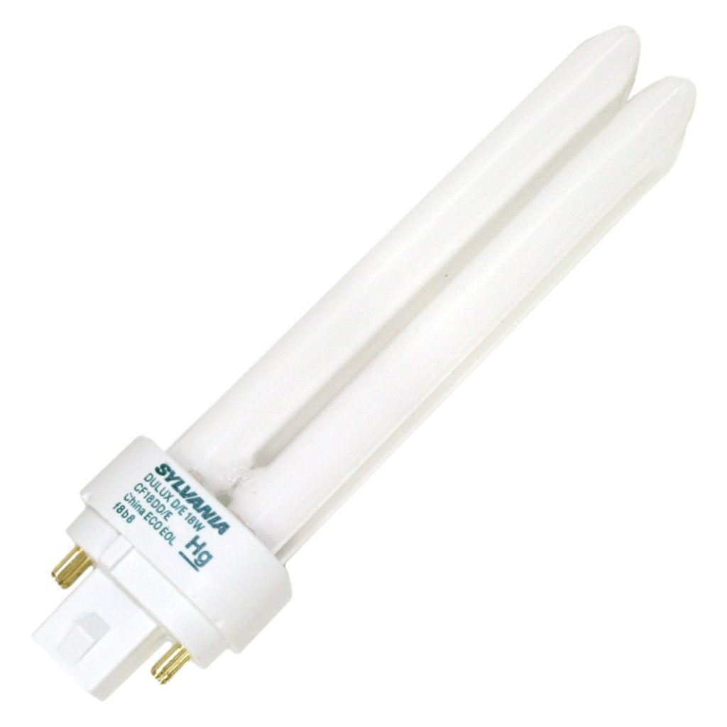 Sylvania (10 Pack) 20668 Cf18Dd/E/841/Eco 18-Watt 4100K 4-Pin Double Tube Compact Fluorescent Lamp 10 Count (Pack Of 1)