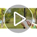 ERYTLLY Bird House Pole 80 Inch Bird Feeder Pole with Squirrel Baffle and 2 Hooks - Heavy Duty Bluebird Feeder Support Rod...