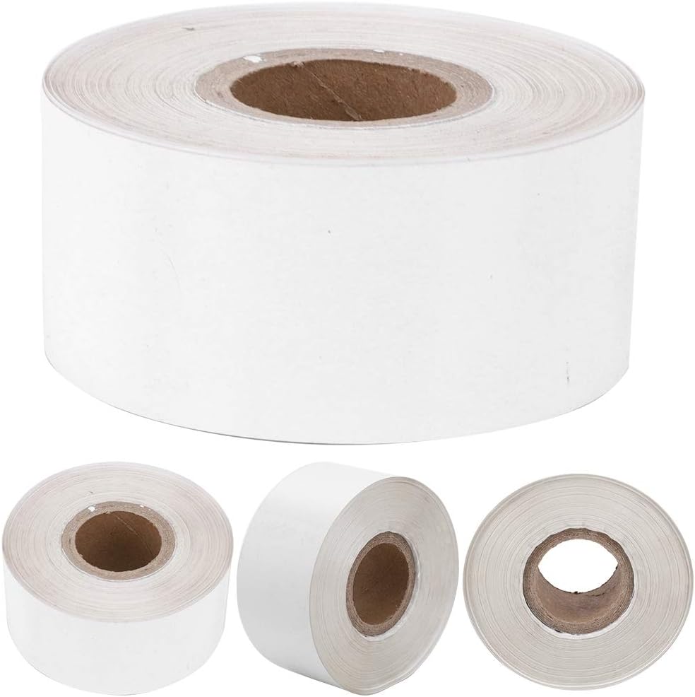Zerodis Hot Stamping Foil Paper, 3cm Width 120 Meter/Roll Hot Foil Stamping Paper Roll PU Heat Transfer Anodized for Hot Foil Stamping Machine(White)