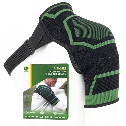John Deere Shoulder Compression Sleeve by Copper Compression – Rotator Cuff Support for Tendonitis, Frozen Shoulder, Joint...