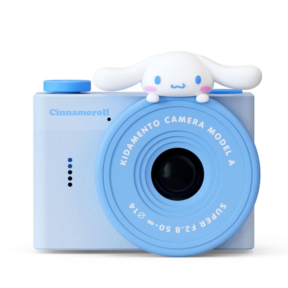 Cinnamoroll Mini Kids Digital Camera & Video Camcorder by Kidamento, 32GB Memory Card, Adjustable Soft Strap Lanyard, Scavenger