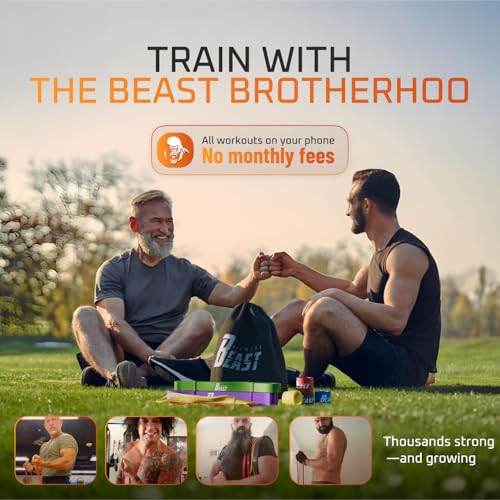 basementbeast Resistance Bands for Men – Set of 10 - Long Exercise Bands Resistance for Home Workouts, Physical Therapy & ...