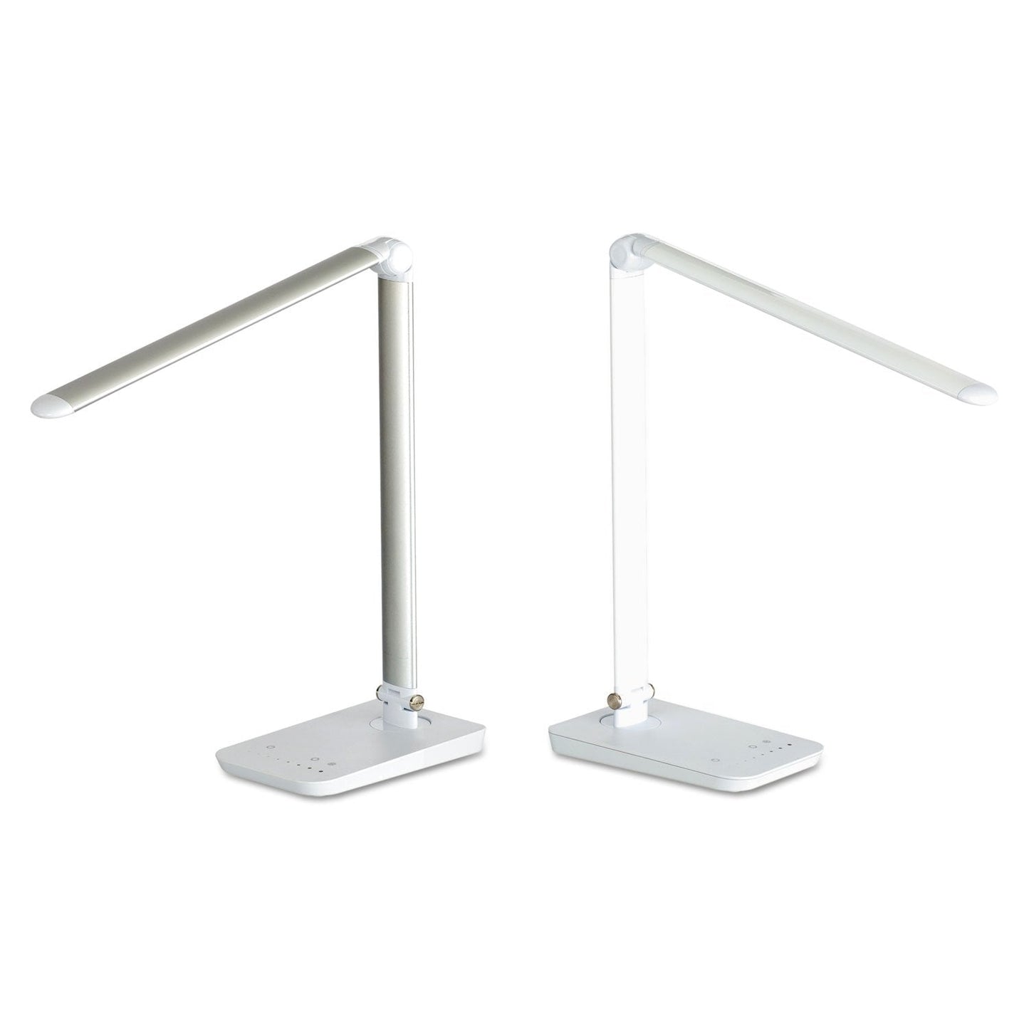 Safco 1001Wh Vamp Led Modern Abs Desk Lamp With Usb Port And Dimmer Switch White