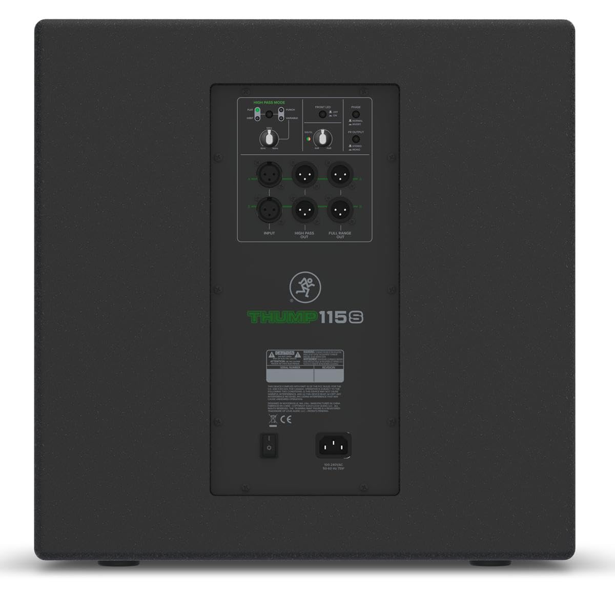 Mackie Thump115S 15 1400W Powered Subwoofer With Custom Selectable Voicing Modes And Variable Crossover