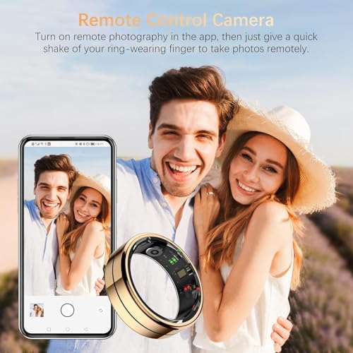 Fit Ring for Women Men, Ring Health Tracker with Heart Rate,Blood Oxygen,Heart Rate Variability, Stress, Sleep Monitor, St...