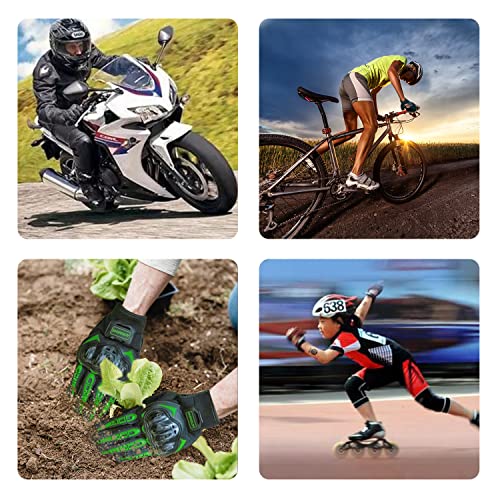UHEREBUY Motorcycle Gloves Touch Screen Full Finger Riding Gloves Knuckle Protection for Men and Women for Dirt Riding, Ro...