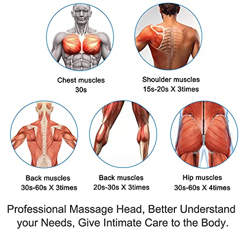 Massage Gun Attachments for Hypervolt Go, 12PCS Replaceable Massager Heads to Meet Different Needs for Deep Tissue Percuss...