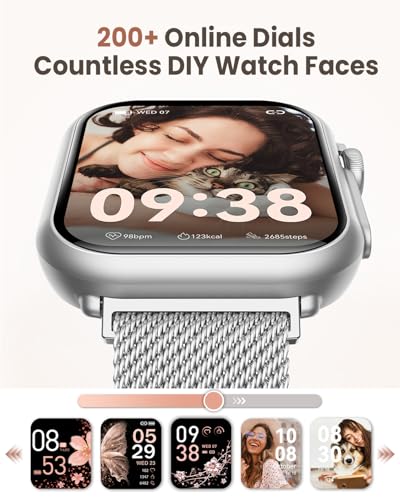 1.83" HD Smart Watch, 30 Days Battery Life, Sleep/Heart Rate/SpO2/Blood Pressure Monitor, Calls/Messages/Notifications, 5A...