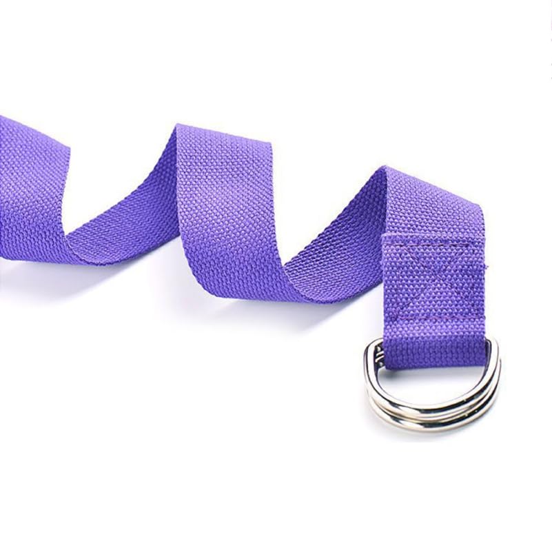 POPETPOP Yoga Stretch Belt 72 Inch Elastic Strap with Sturdy Buckle for Flexibility and Muscle Stretching in Yoga and Fitness