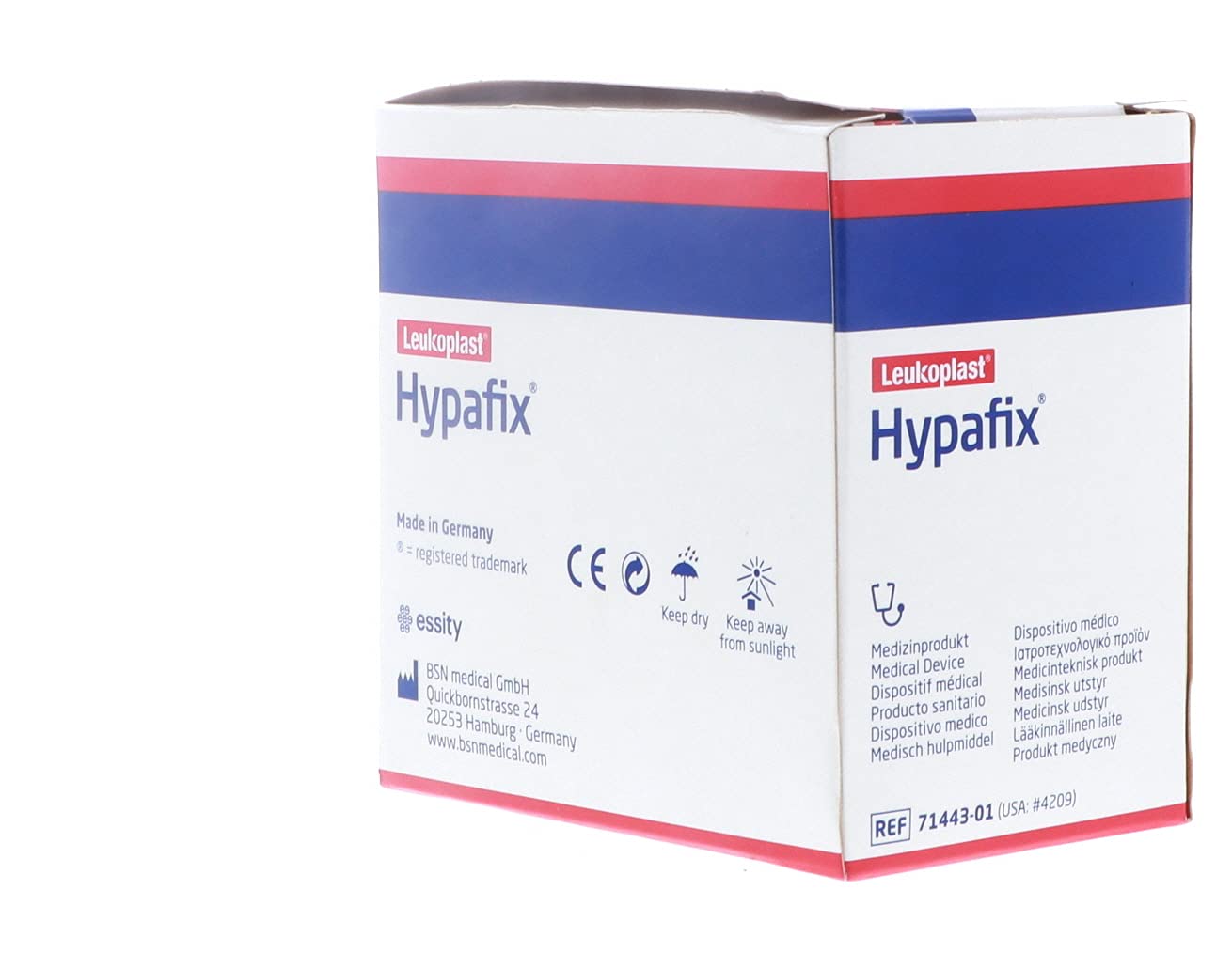 Hypafix Dressing Retention Tape 2 Inch x 10 Yards - Pack of 2 Rolls, Original Version