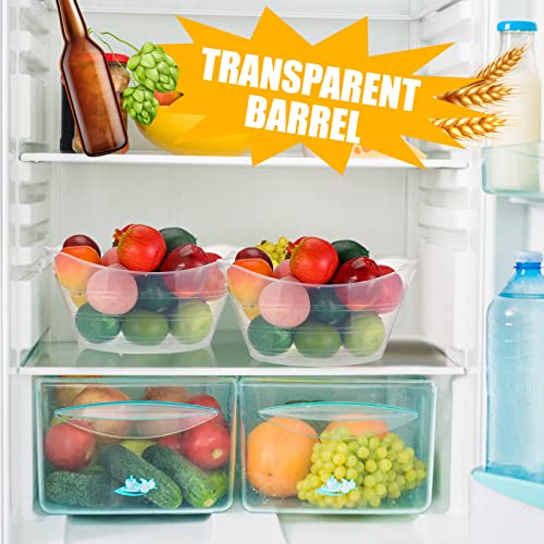 Norme 24 Pcs Oval Storage Tub with Handles 4.5L Plastic Ice Bucket, Wine, Beer, Champagne Drink Cooler for Parties, Bevera...