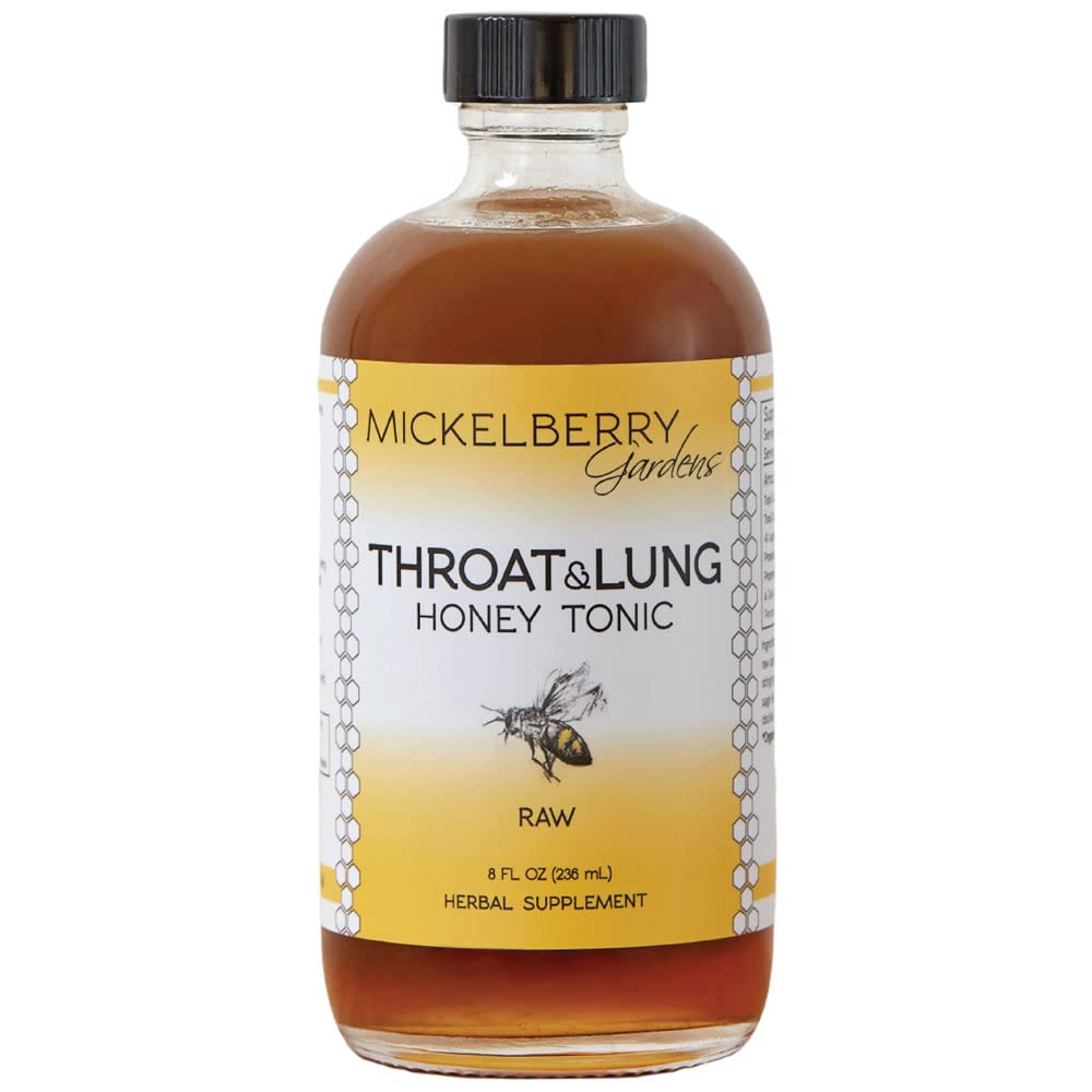 Throat & Lung Honey Tonic - Wellness Syrup - Natural Immune Support (8 Ounces)