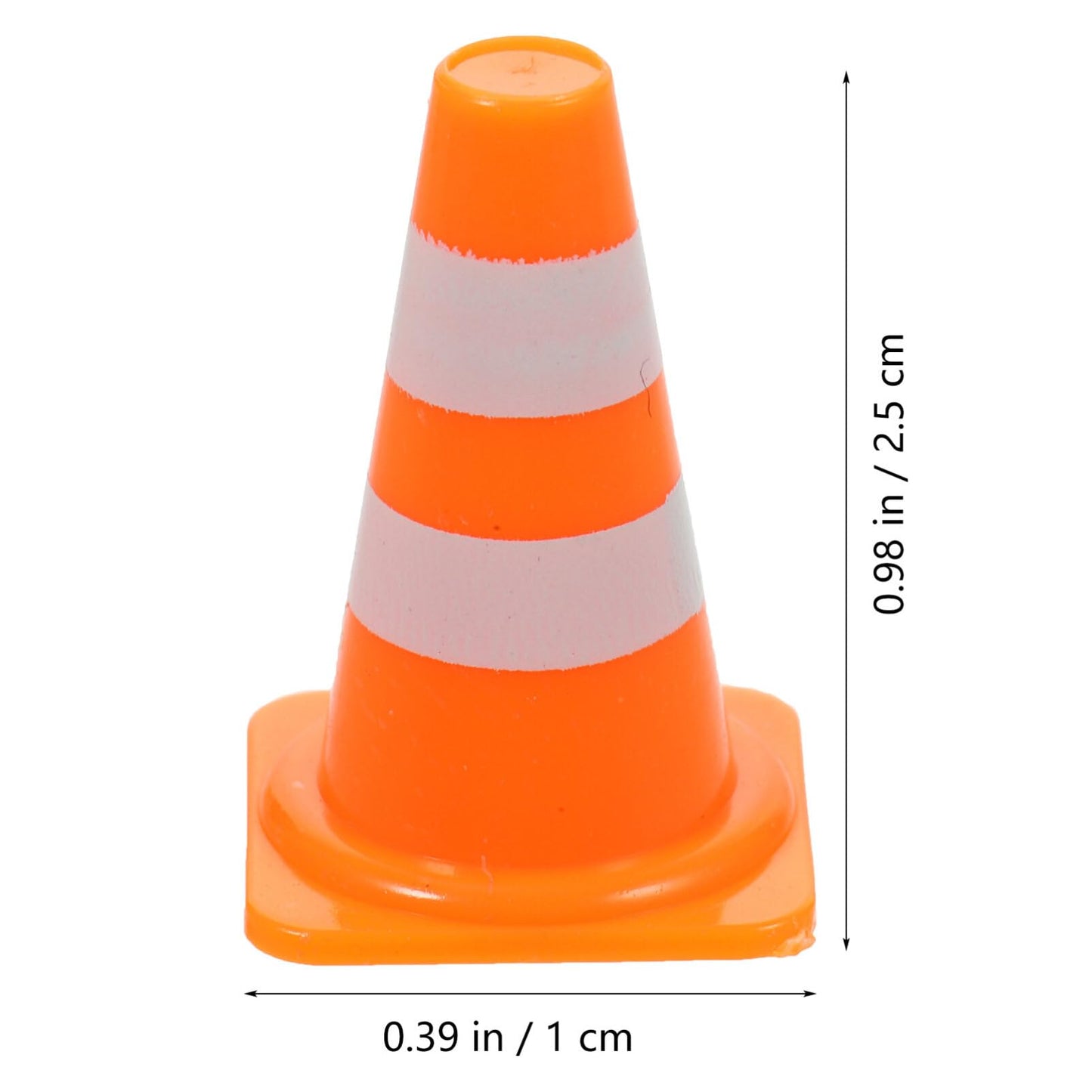 TOPPERFUN 30Pcs Mini Traffic Cones, 1in Mini Cones Orange Small Roadblock Construction Signs, Tiny Traffic Toys Training Scene Roadblocks, Multifunctional Building Theme Party Sports Activity Models