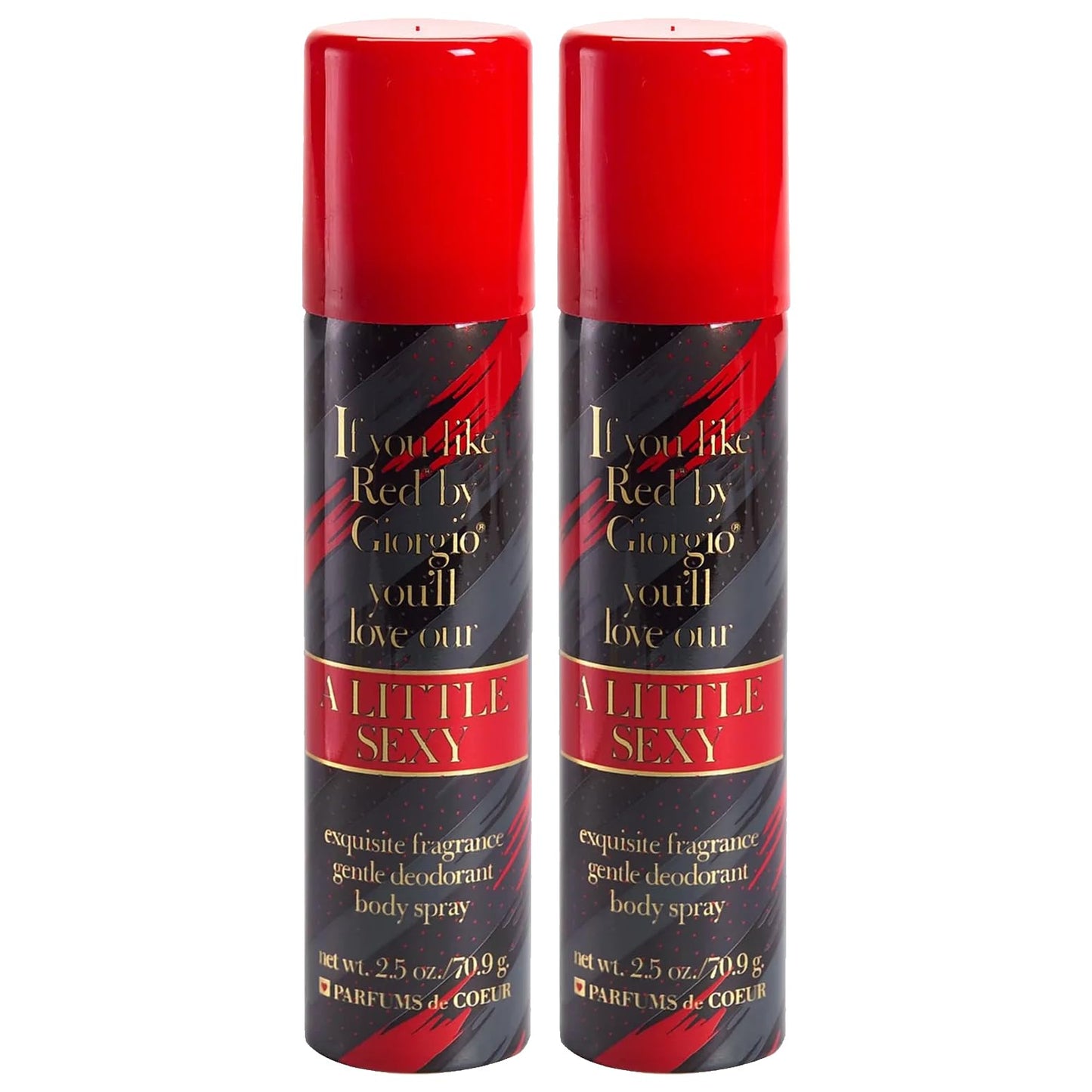 Parfums De Coeur A Little Sexy Deodorant Body Spray for Women, 2.5 Ounce (2)