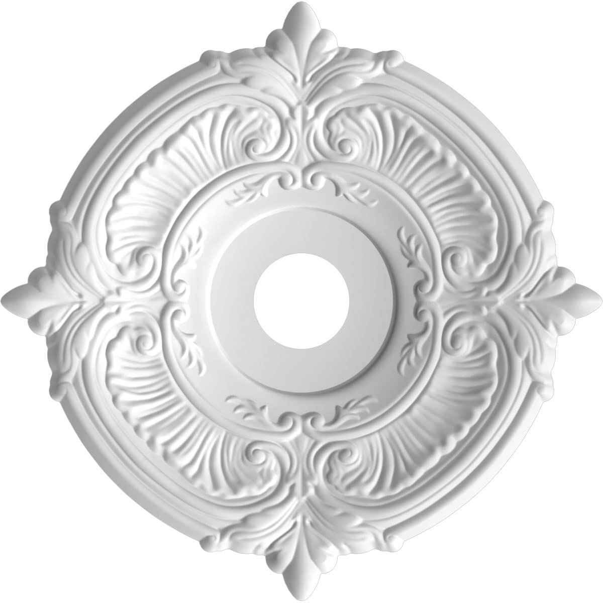 Ekena Millwork 19Od X 3 1/2Id X 1P Attica Thermoformed Pvc Ceiling Medallion (Fits Canopies Up To 6 3/4), Aged Copper