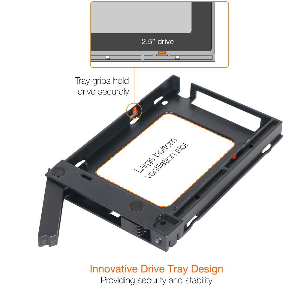Icy Dock 2 Bay 2.5 Sas/Sata Hdd/Ssd Mobile Rack For External 3.5 Bay | Expresscage Mb742Sp-B