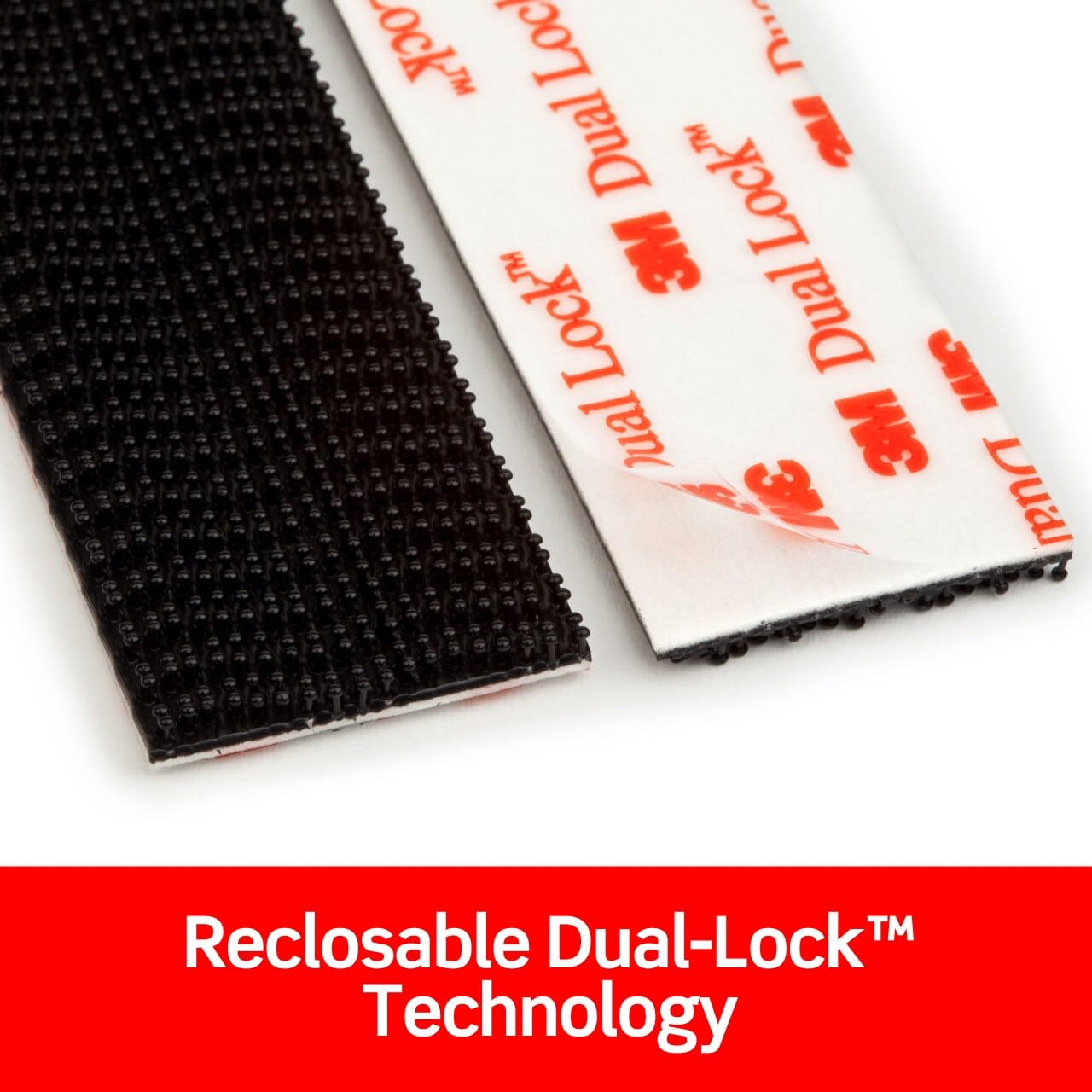 Scotch Extreme Interlocking Fasteners, 4 Strips, 1" x 3", Delivers Powerful Bond on Contact, Weather, Dirt & UV Resistant, 1 Set Holds 2 lbs., Designed with Reclosable Dual-Lock Technology (RF6731)