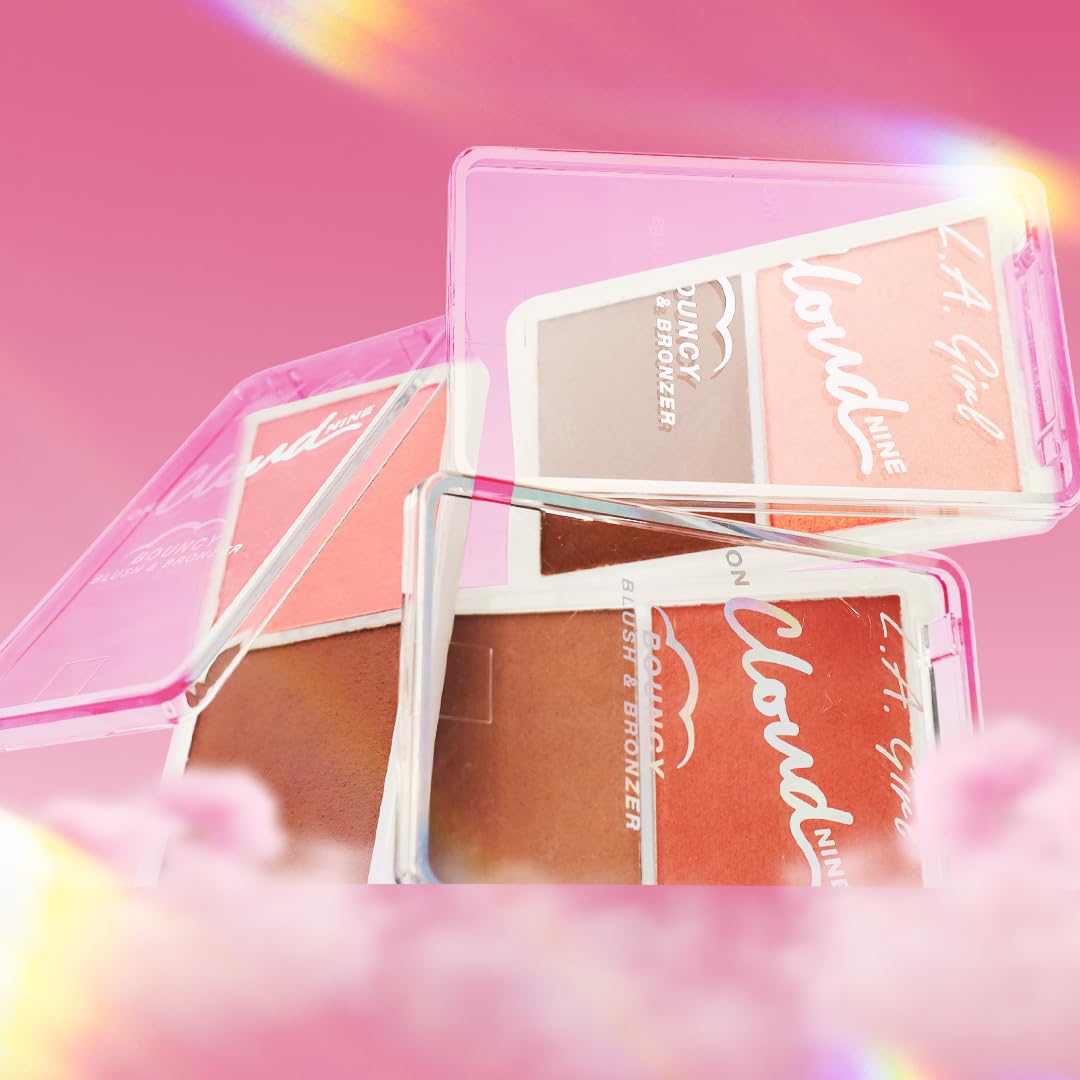 L.A. Girl On Cloud Nine Bouncy Blush Bronzer, Misty Mauve GBL500