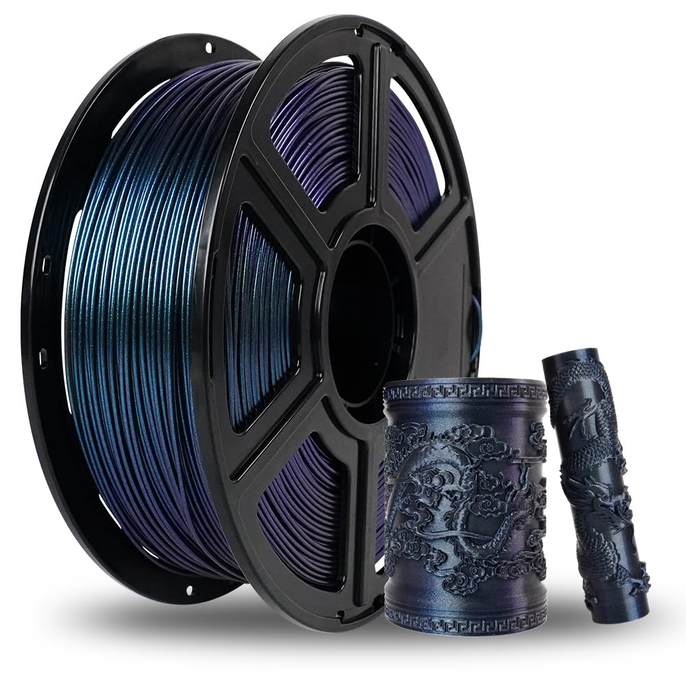 FLASHFORGE PETG Filament 1.75mm, Chameleon Color Shift 3D Printer Filament, Changes Color with Light and Angles, 1KG Spool (2.2l
