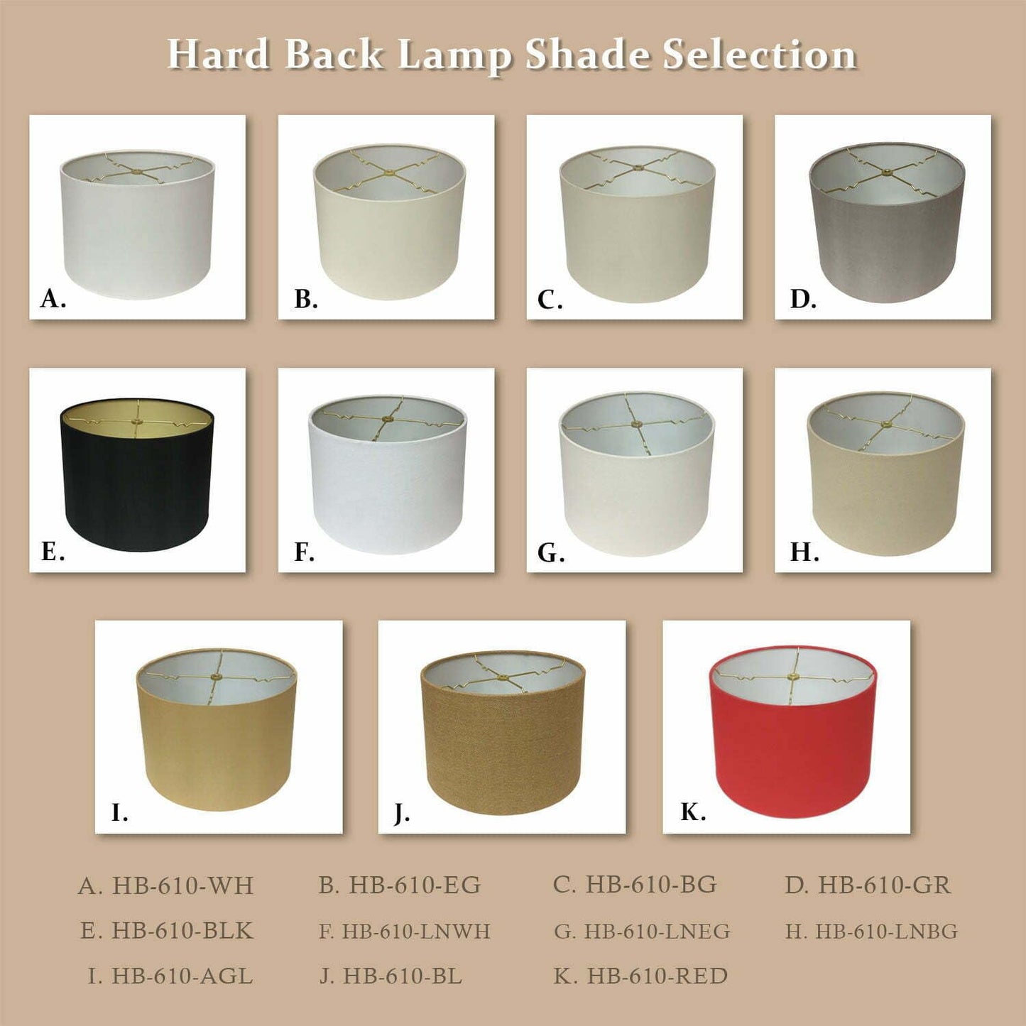 Royal Designs, Inc. Shallow Drum Lamp Shade Beige 15 x 16 x 10 Model HB-610-16BG