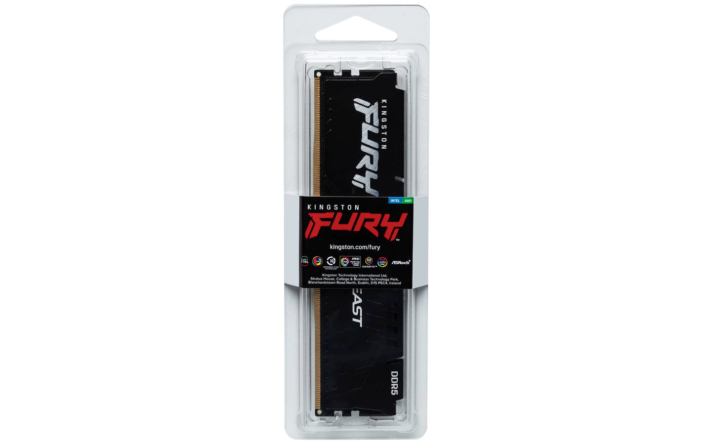 Kingston Fury Beast Black 32Gb 5600Mt/S Ddr5 Cl40 Xmp 3.0 Ready Computer Memory Single Module Kf556C40Bb-32