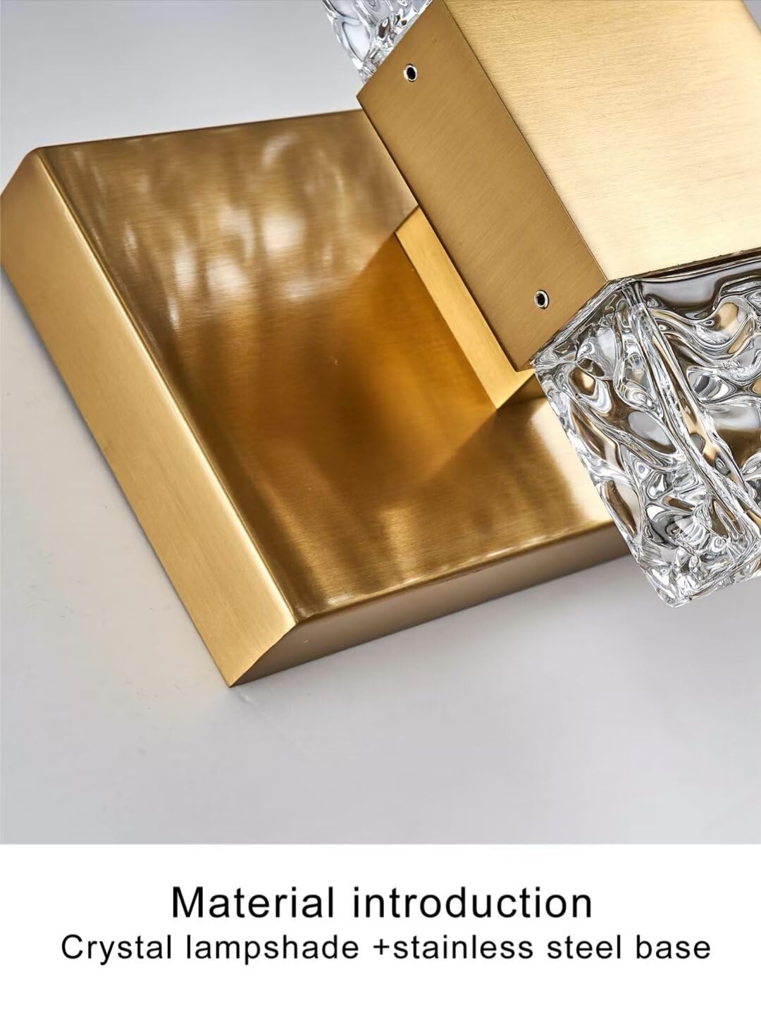 Oylyw Gold Bathroom Vanity Lights - 3 Light Brushed Stainless Steel Led Fixture, Modern Design, 3000K Warm Light, Model Jq1428-3Tg