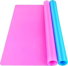 LEOBRO Silicone Mat for Resin Molds, 2 PCS 15.7" x 11.7" Playdough Mat, Silicone Mats for Crafts, Jewelry Resin Molds Mat...