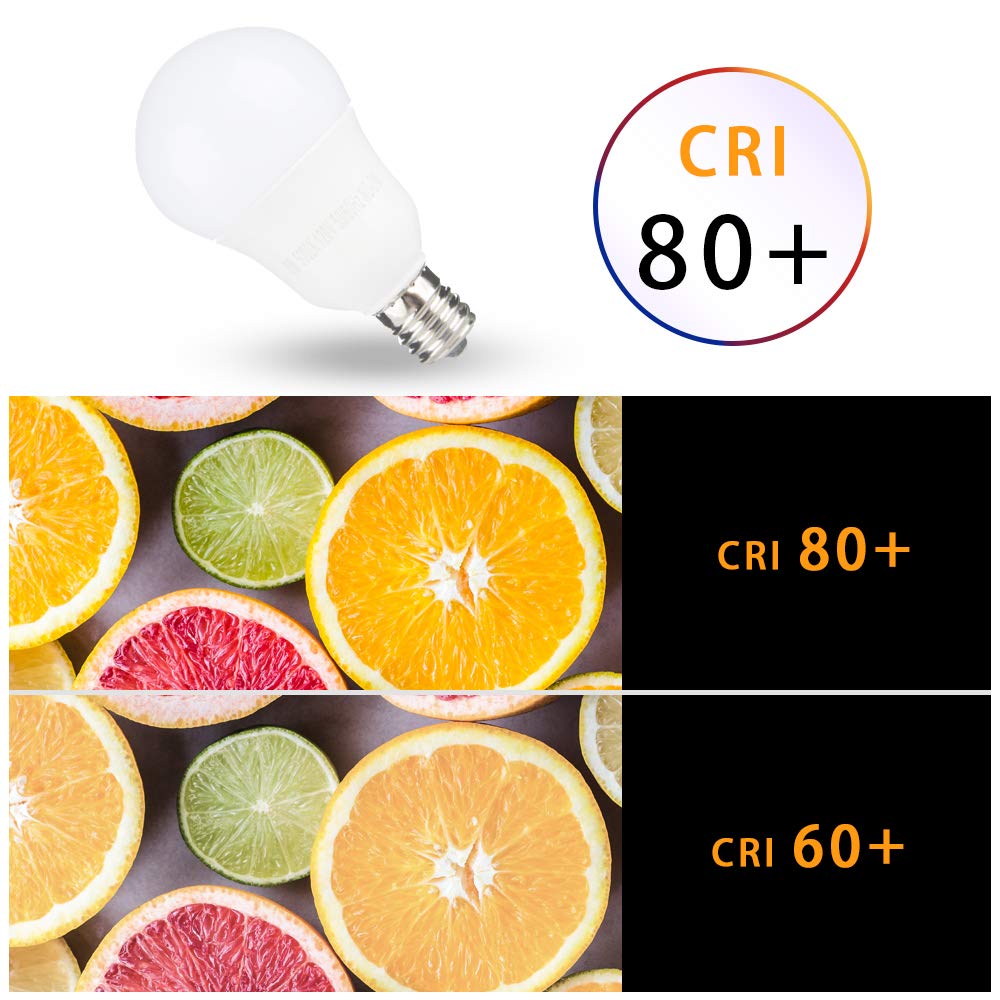 Faguangao E17 Led G14 Bulbs, 6W (60W Equivalent), 3000K Soft White, Plastic, Pack Of 4, Globe Light For Ceiling Fan &