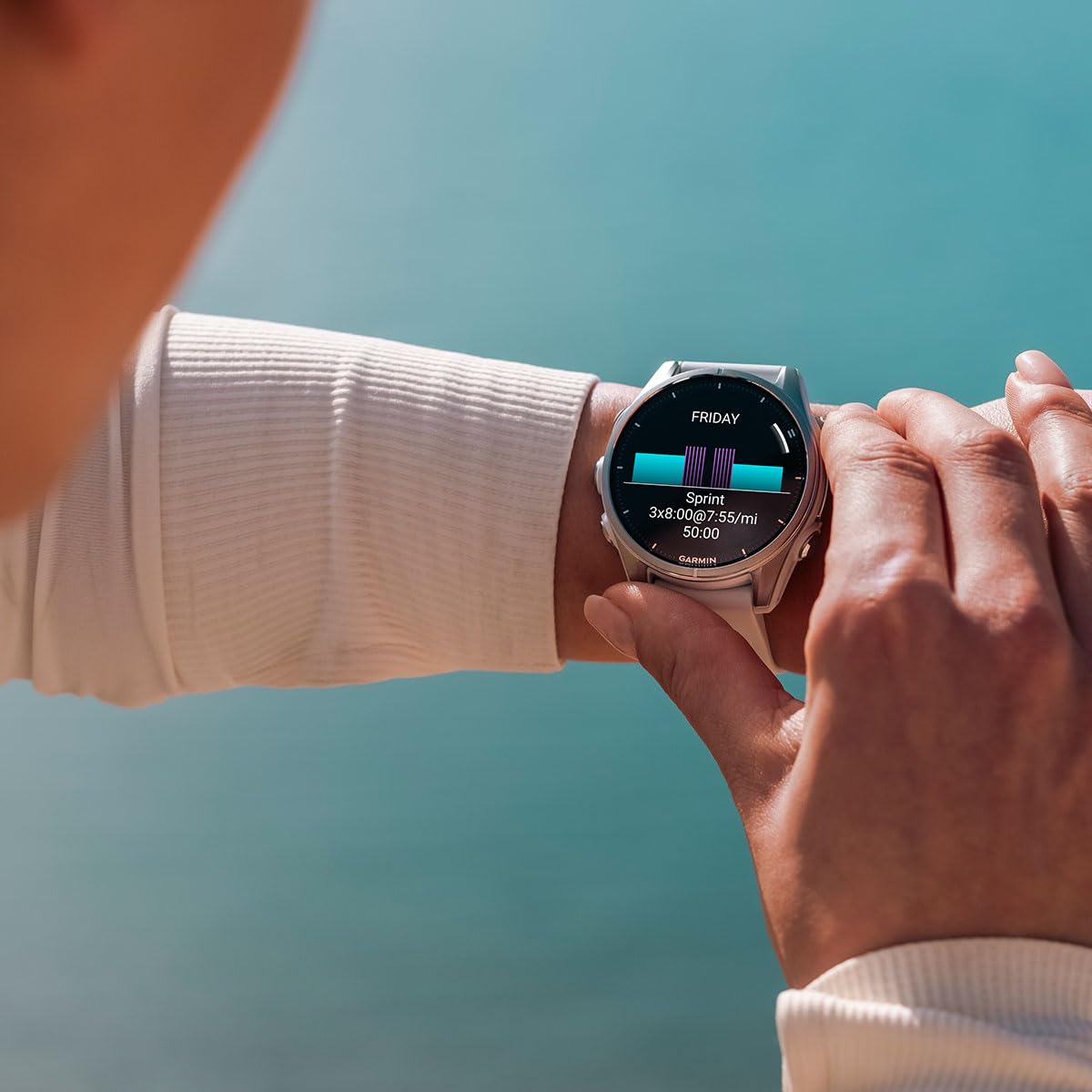Playbetter Garmin Fenix 8 Amoled (43Mm, Silver/Whitestone) Multisport Gps Smartwatch Bundle - 1.3 Touchscreen, Built-In Led F