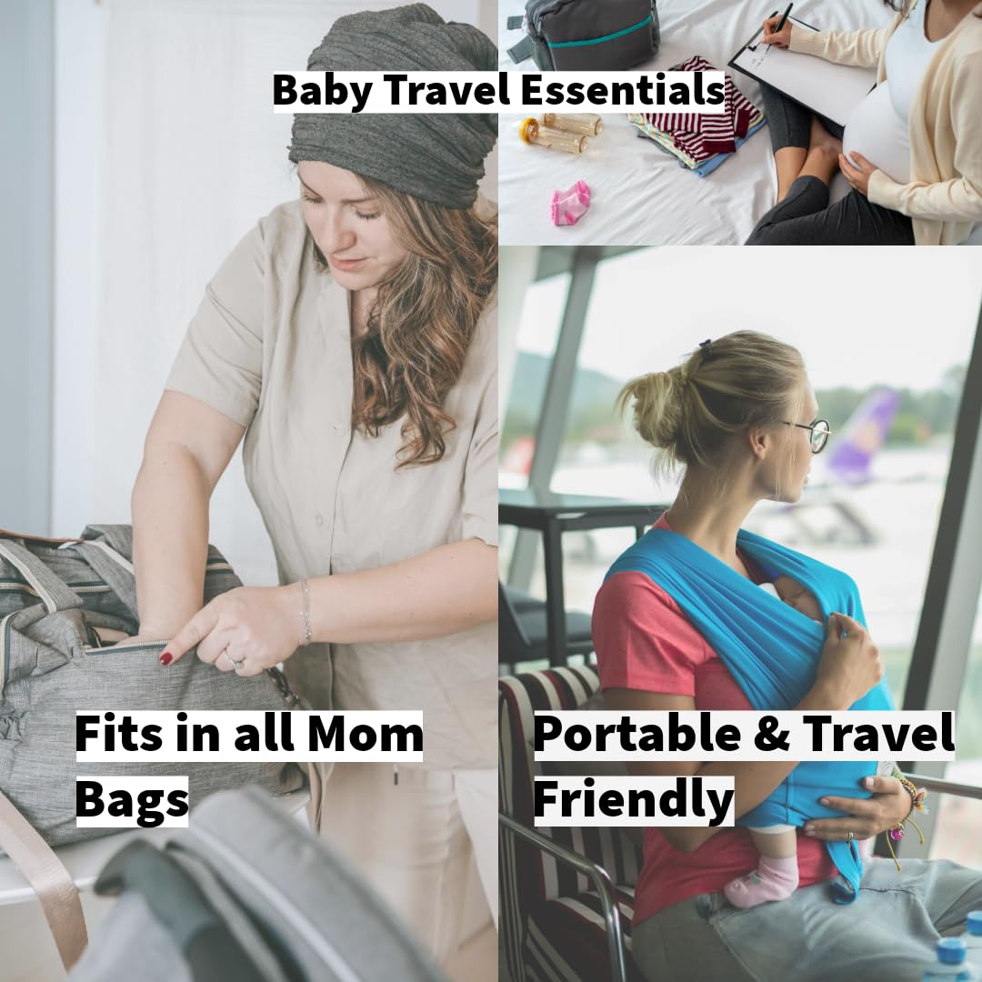 Travel Bottle Cleaner kit, 7in1 Baby Toddler Travel Essential Silicone Bottle Brush Set, Nipple, Drying Rack, Straw, & Breast Pump Cleaning, Soap Dispenser & Organizer Case, Gift for Mom (White)