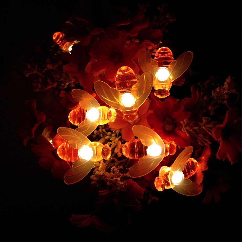 Dreamworth Remote String Lights, 20 LED Fairy Lights, 7.5Ft, Battery Operated, Warm White, Model LT0052NW