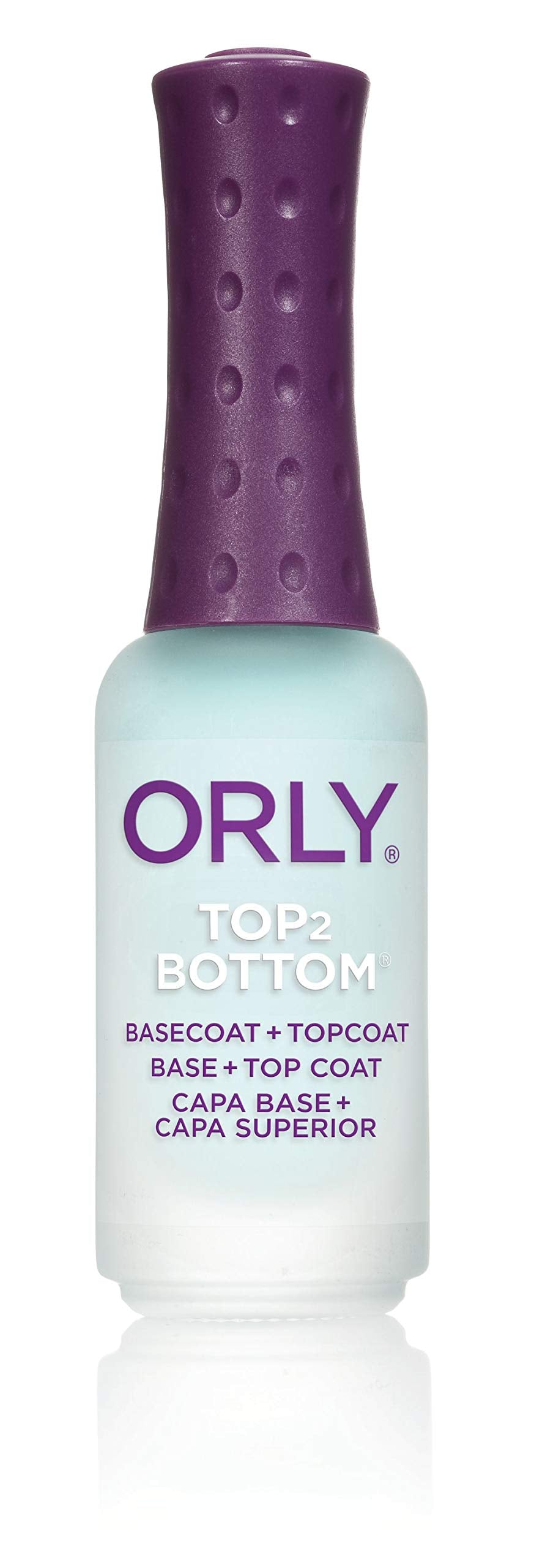 Orly Top-2-Bottom Nail Base Coat and Top Coat All-In-One, .3 Ounce