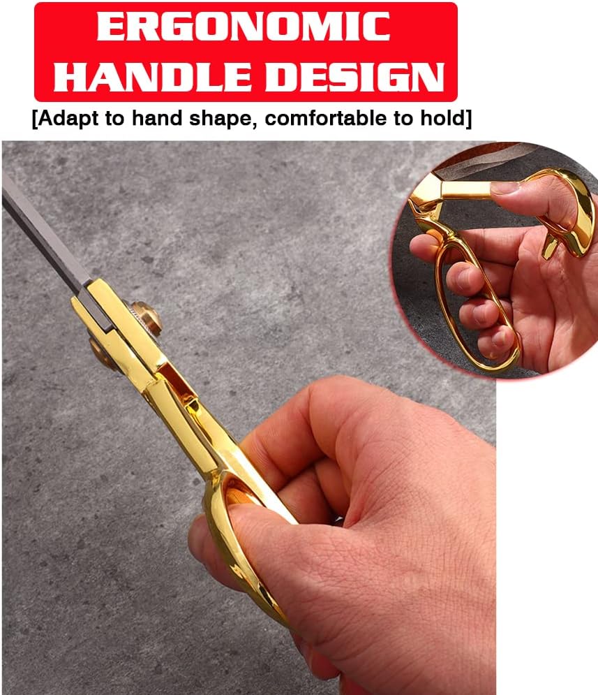 Professional Fabric Scissors,10" Sewing Scissors, Heavy Duty Shears for Fabric,Leather,Raw Materials,Dressingmaking,Upholstery Shears for Dressmakers Students Office Crafting