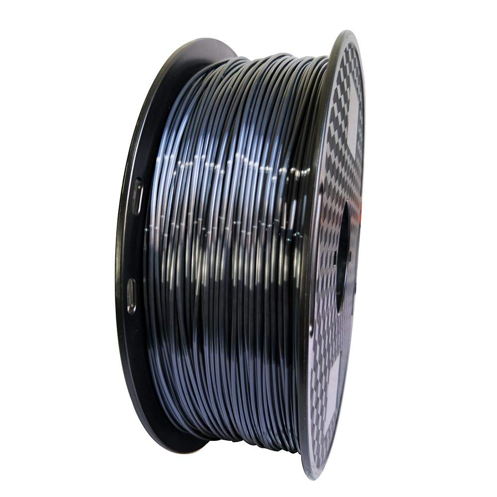 CC3D Silk Black PLA Filament 1.75mm 1KG 3D Printing Filament Silky Black Gloss Shiny Metallic PLA Black 3D Printer Material FDM 3D Printer