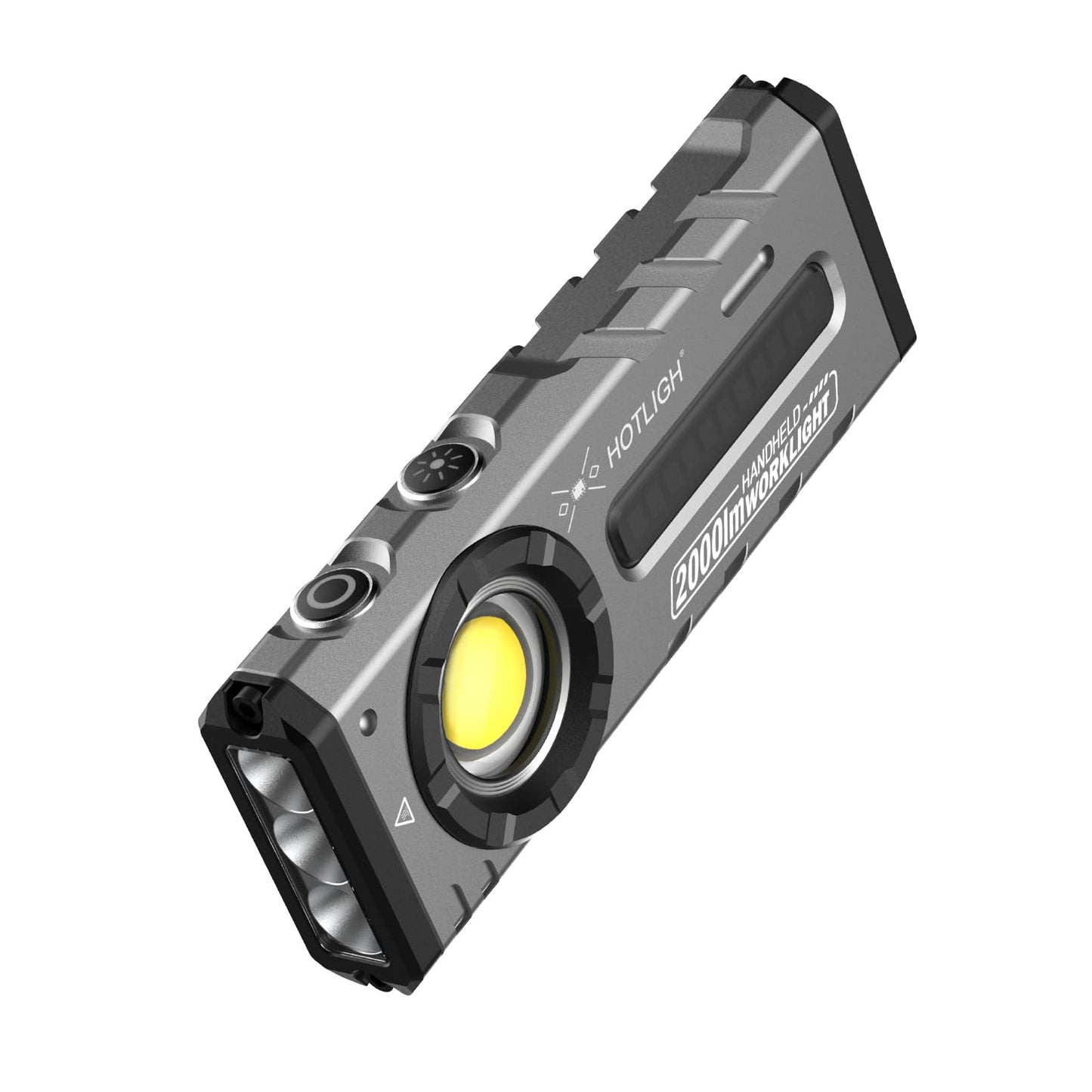 HOTLIGH ZF8313 Rechargeable Flashlight, Magnetic EDC Flashlight Rechargeable, 2000 Lumens LED Flashlight with RGB and UV Lightin