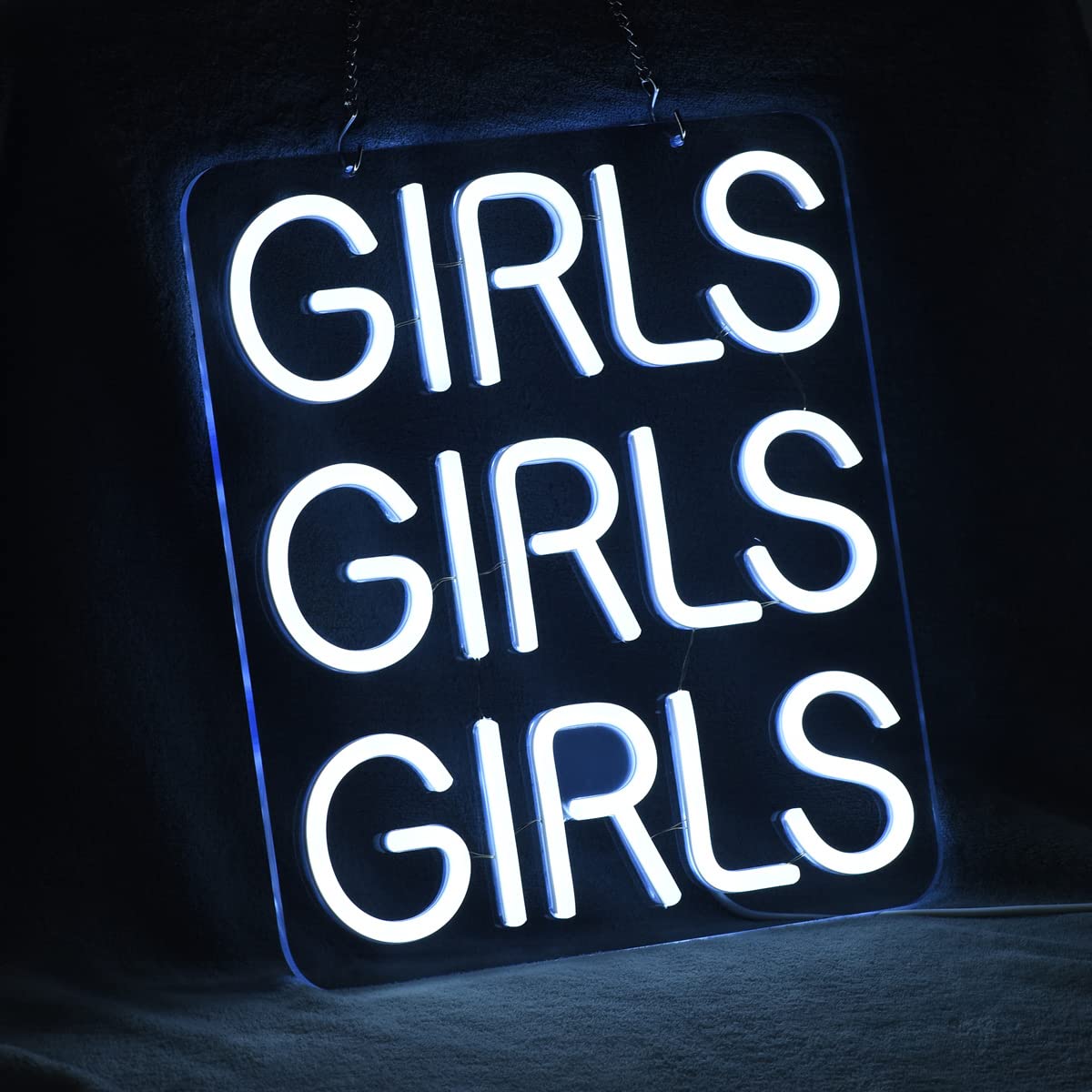 ZODZ Neon Sign - LED Cold White Art Light for Home, Office, Pub, Cafe, Man Cave Decor