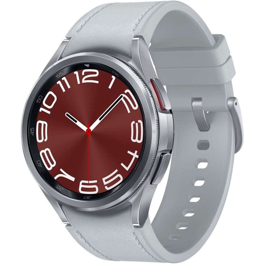 Samsung Galaxy Watch 6 Classic 43mm Smartwatch with Rotating Bezel Fitness Tracker Advanced Sleep Coaching Heart Monitor - Silver (Renewed)-New